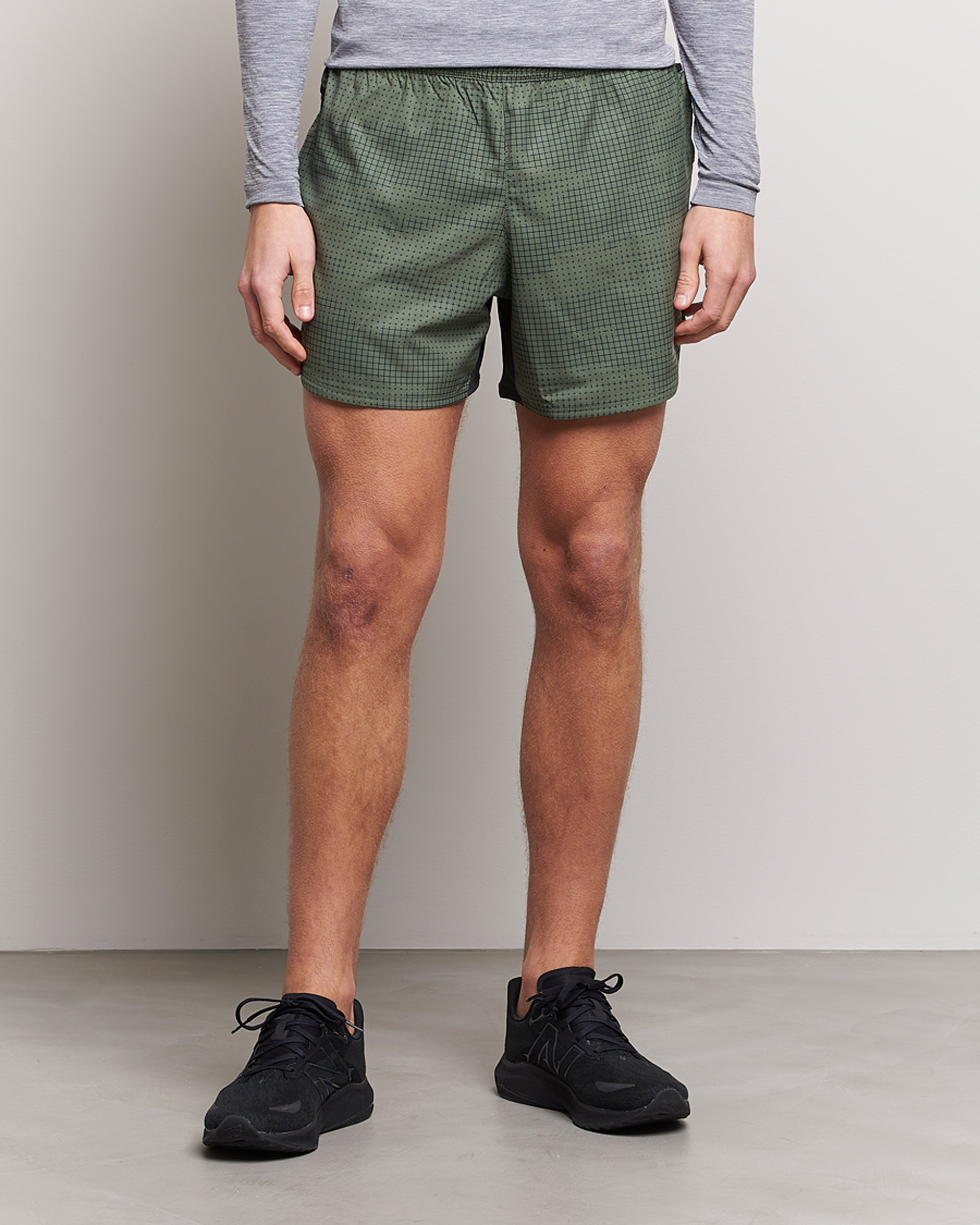 Herre | Shorts | New Balance Running | Impact Run 5 Inch Shorts Deep Olive
