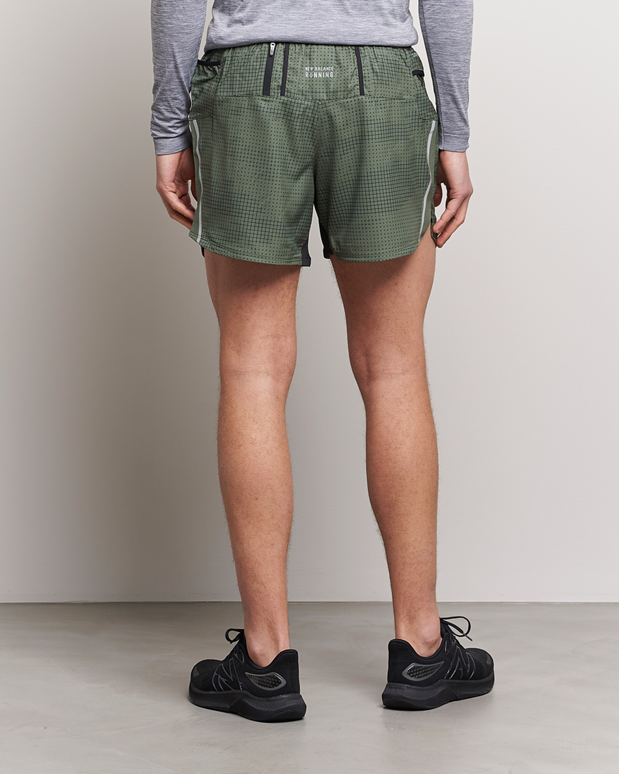Herre | Shorts | New Balance Running | Impact Run 5 Inch Shorts Deep Olive