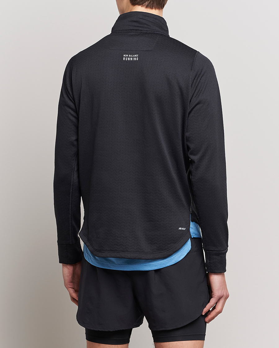 Herre | Gensere | New Balance Running | NB Heat Grid Half Zip Black