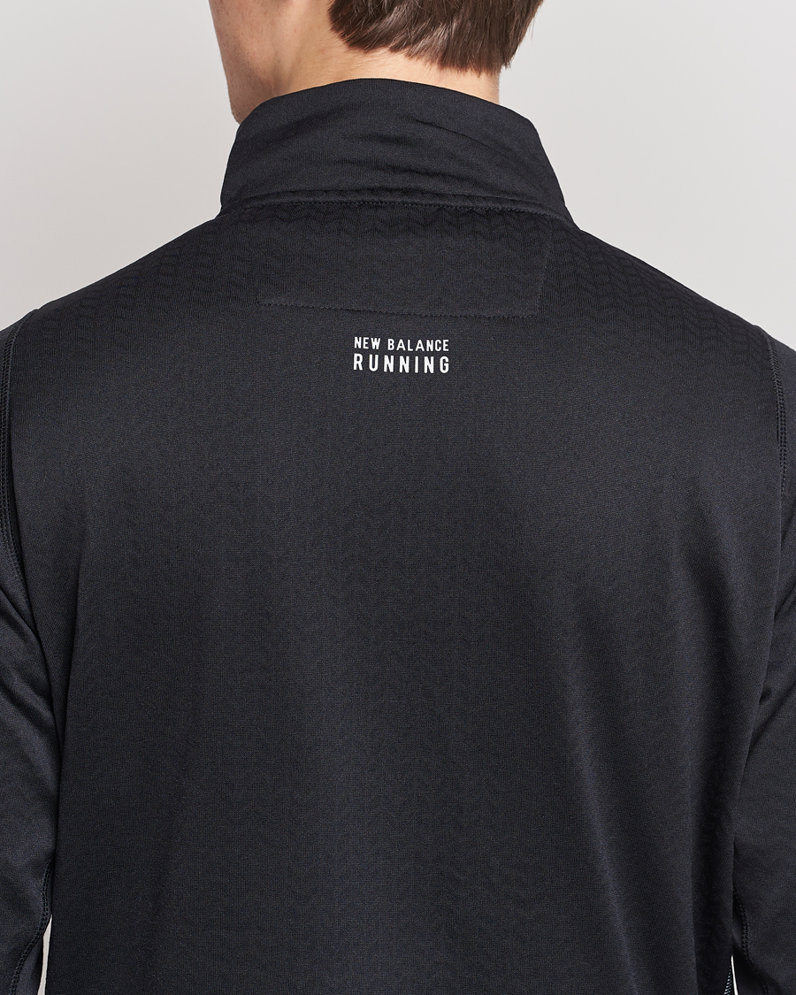 Herre | Gensere | New Balance Running | NB Heat Grid Half Zip Black