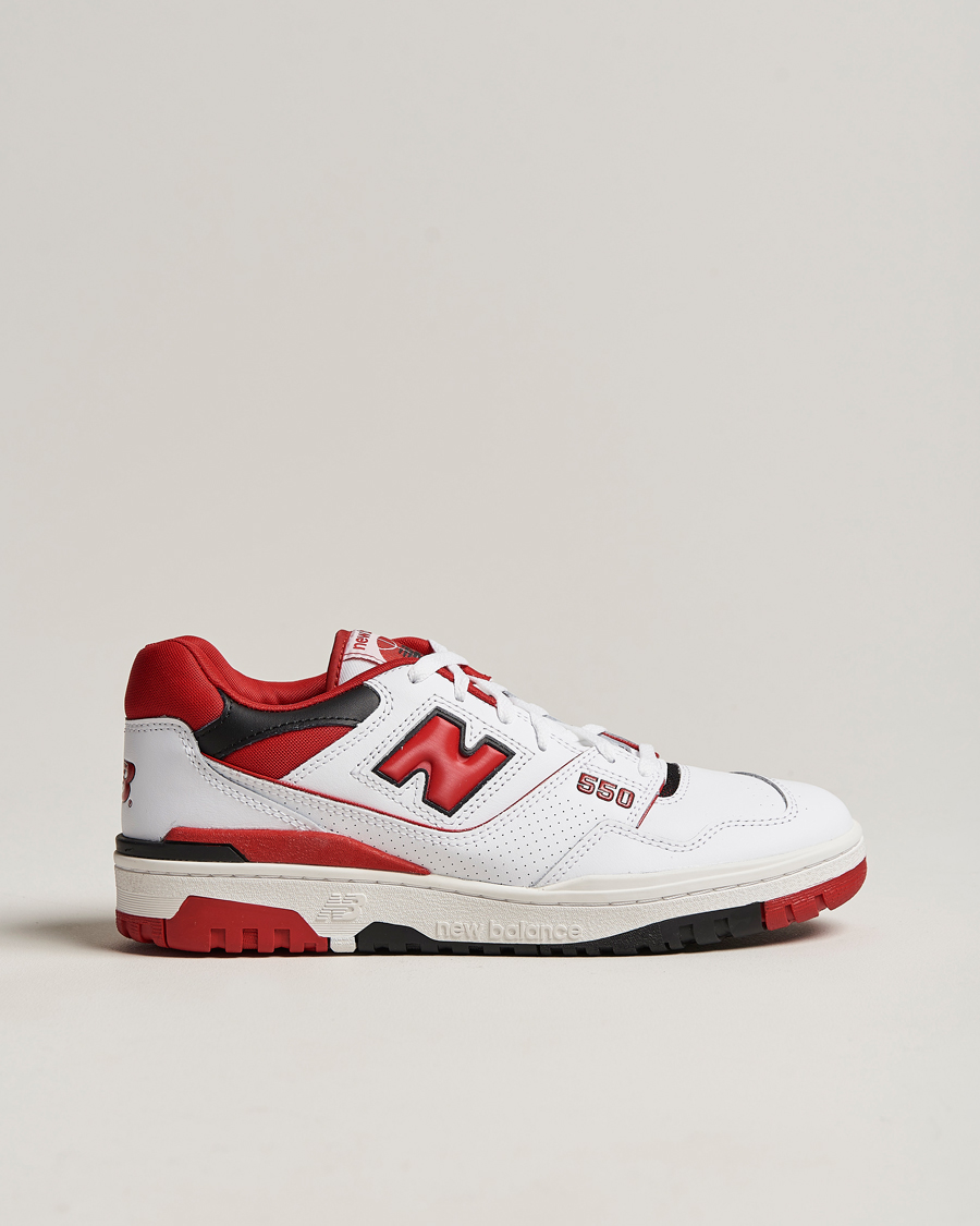 Herre | New Balance 550 Sneakers White/Red | New Balance | 550 Sneakers White/Red