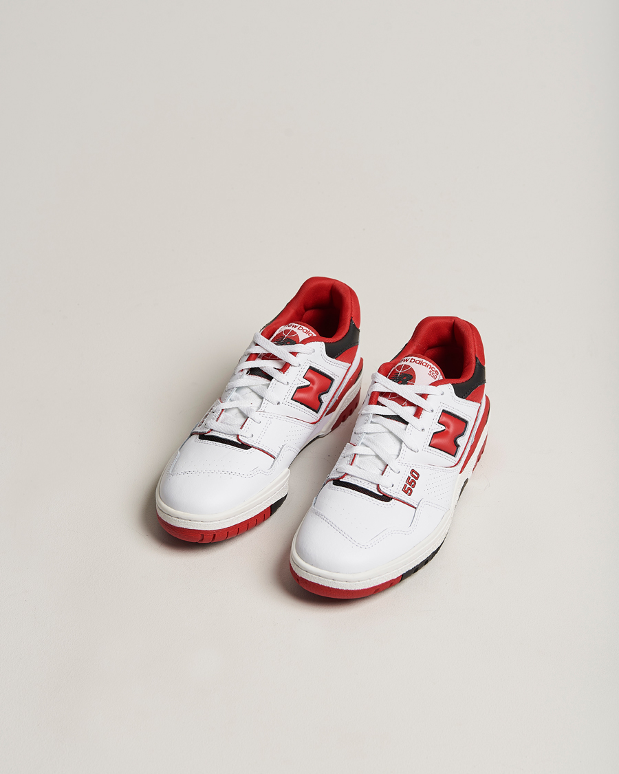 Herre | New Balance 550 Sneakers White/Red | New Balance | 550 Sneakers White/Red