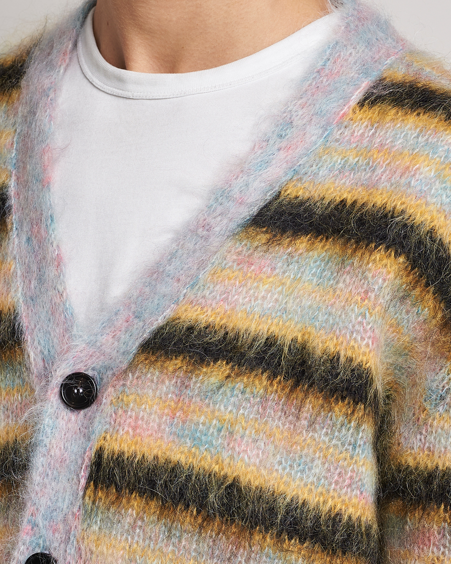 Herre | Gensere | Marni | Striped Mohair Cardigan Multicolor
