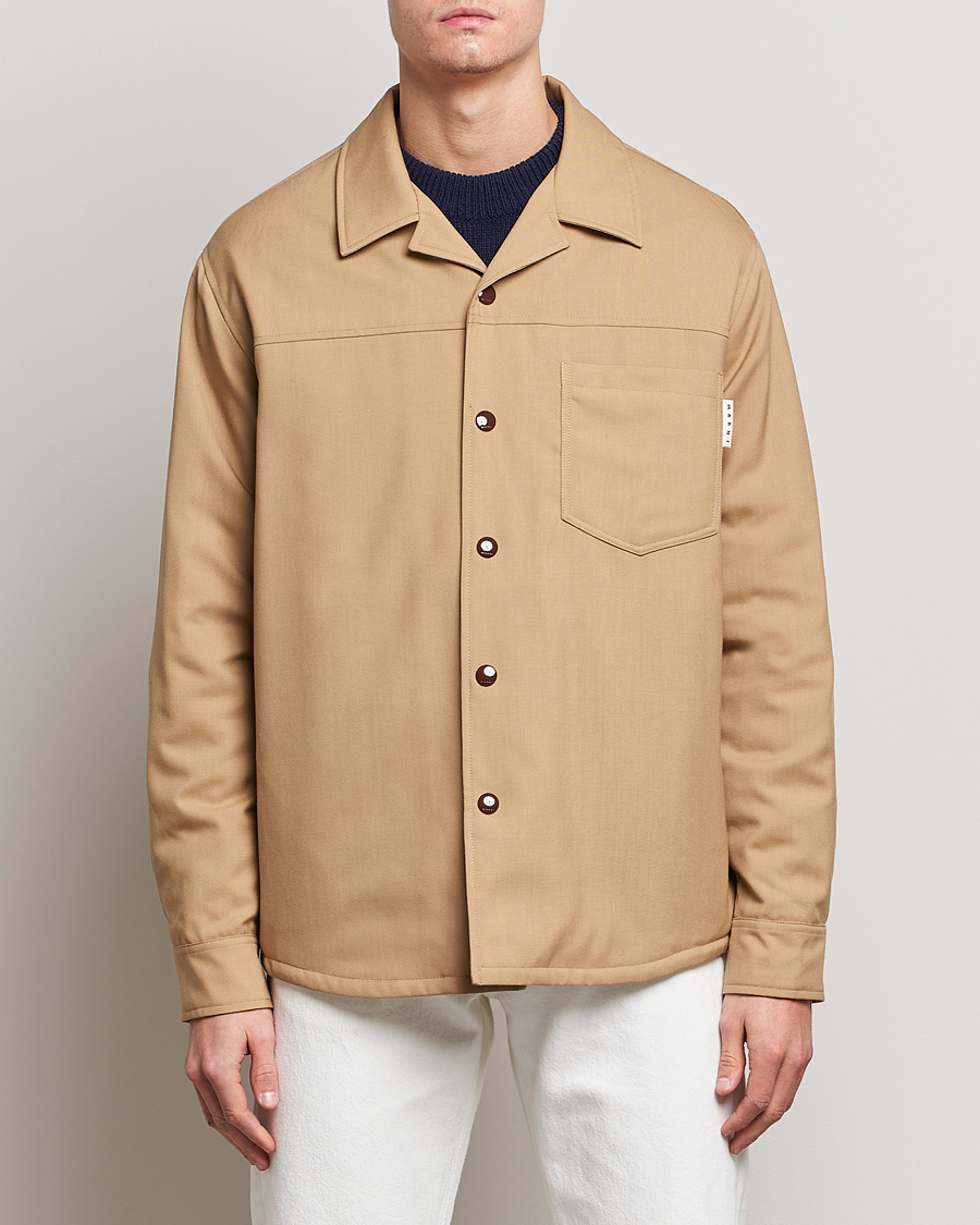 Herre | Jakker | Marni | Virgin Wool Shirt Jacket Dijon