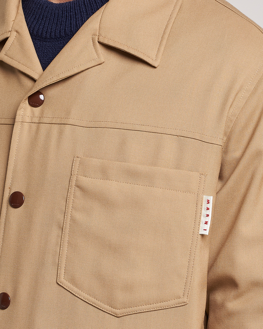 Herre | Jakker | Marni | Virgin Wool Shirt Jacket Dijon