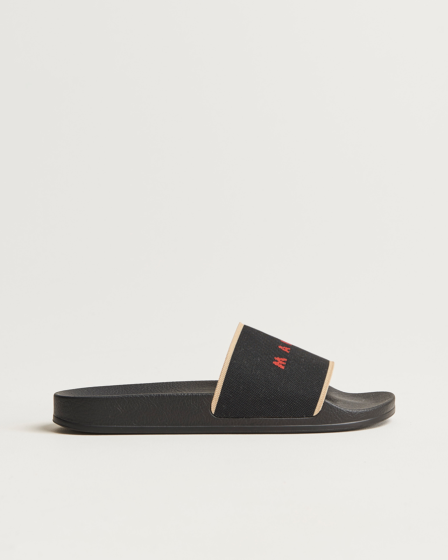 Herre | Marni Rubber Slides Black | Marni | Rubber Slides Black