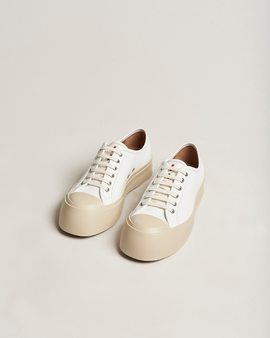 Herre | Marni Pablo Leather Sneakers Lily White | Marni | Pablo Leather Sneakers Lily White