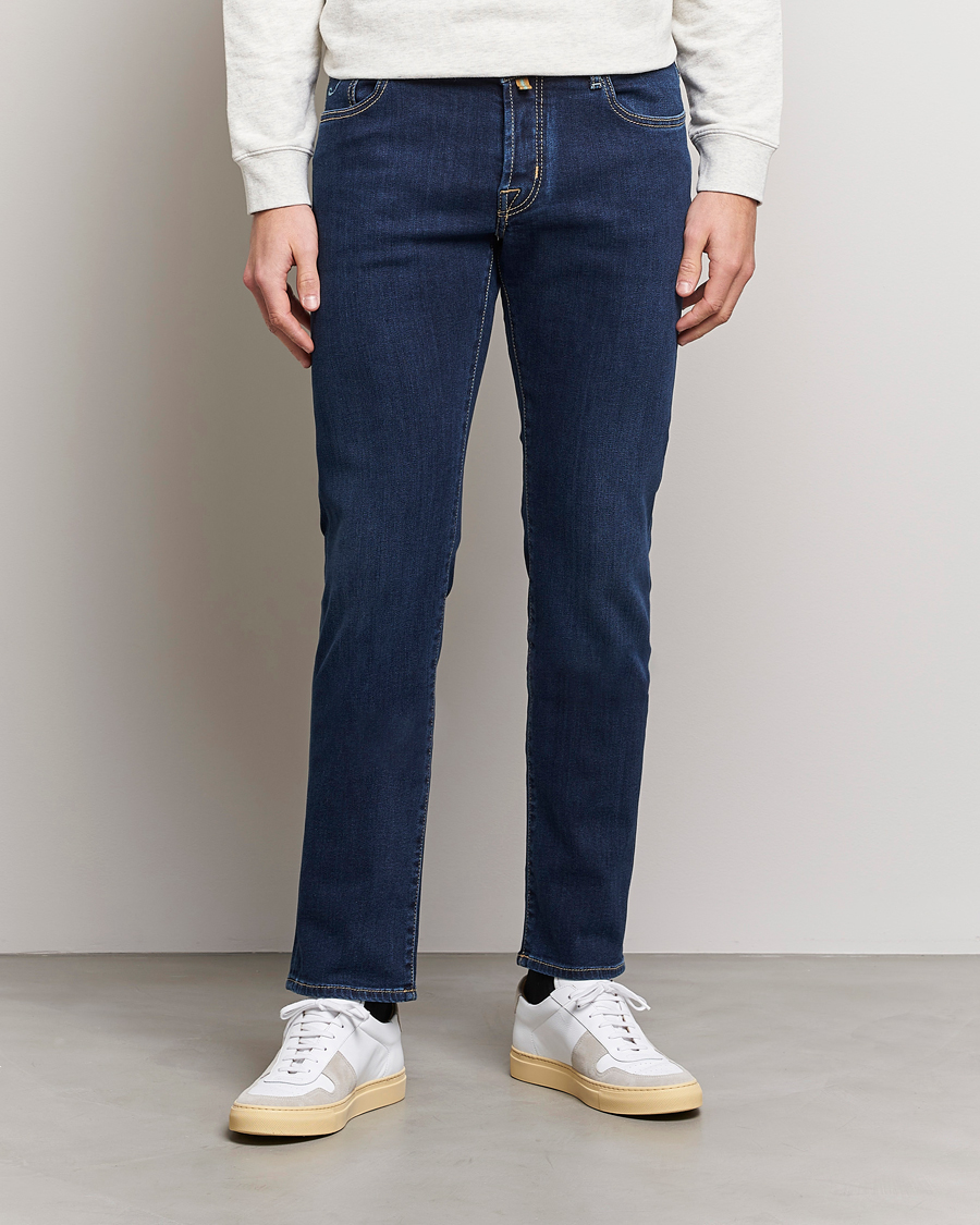 Herre |  | Jacob Cohën | Nick Slim Fit Stretch Jeans Dark Blue
