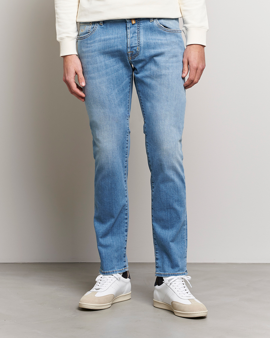 Herre | Slim fit | Jacob Cohën | Nick Slim Fit Stretch Jeans Light Blue