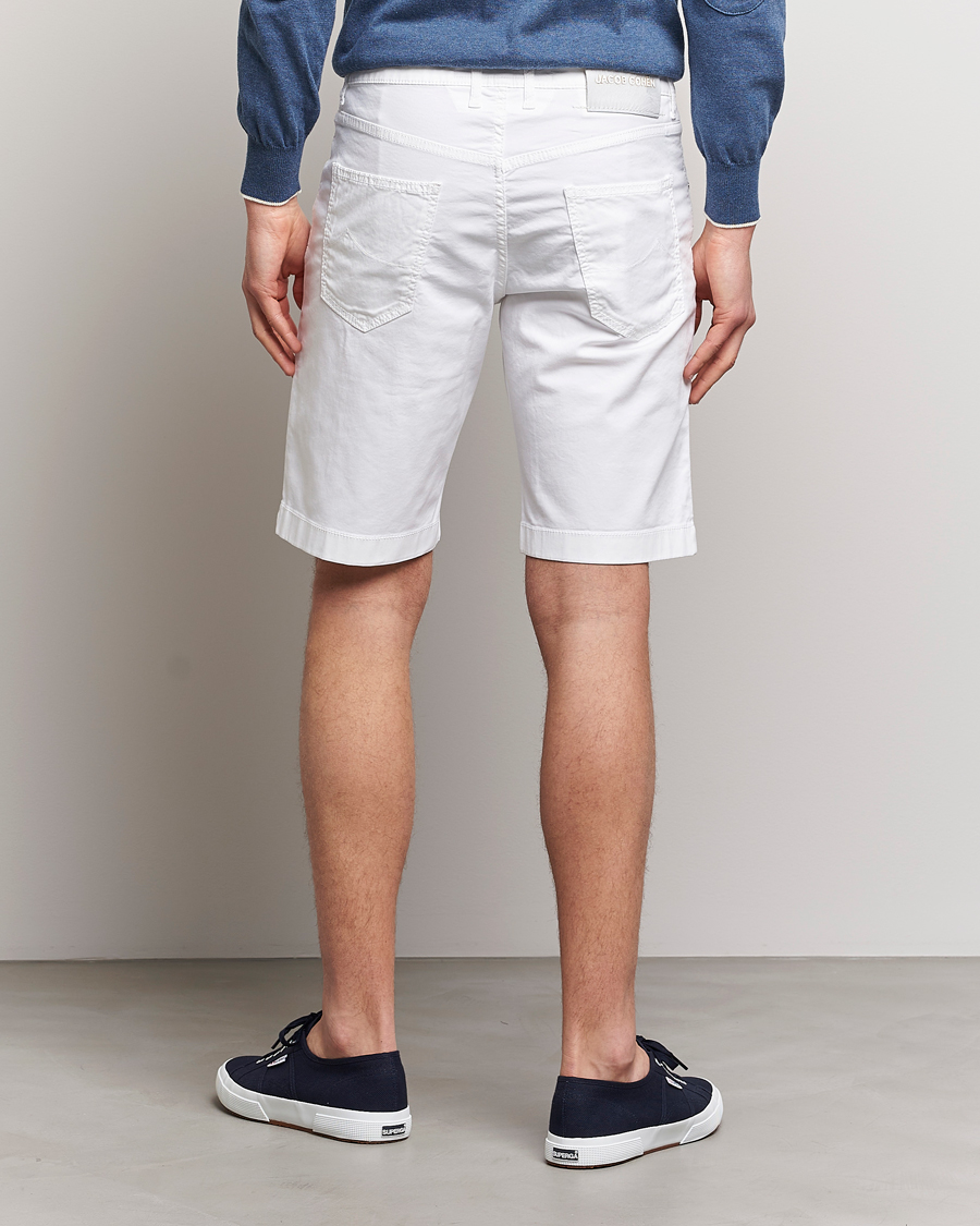Herre | Shorts | Jacob Cohën | Nicolas Cotton Twill Shorts White