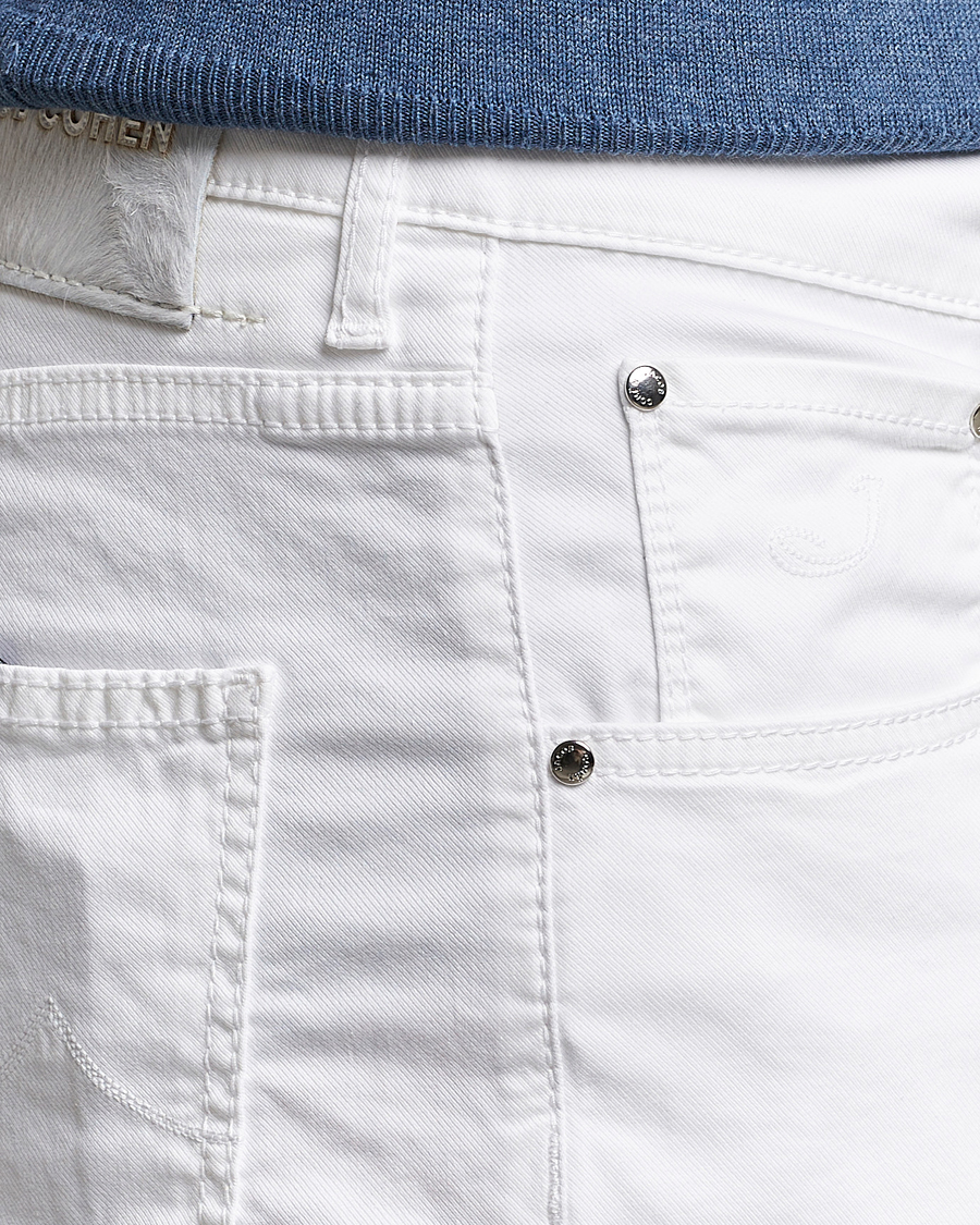 Herre | Shorts | Jacob Cohën | Nicolas Cotton Twill Shorts White