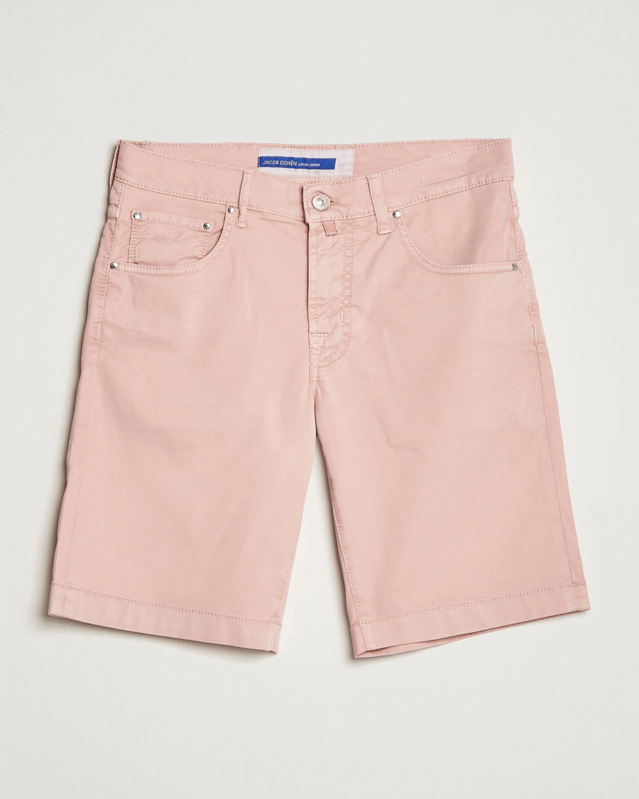 Herre | Shorts | Jacob Cohën | Nicolas Cotton Twill Shorts Pink