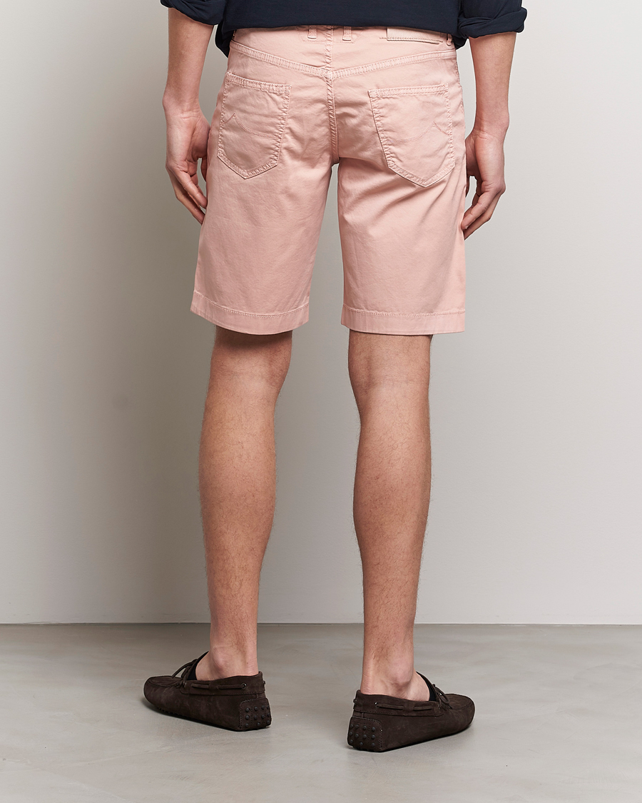 Herre | Shorts | Jacob Cohën | Nicolas Cotton Twill Shorts Pink