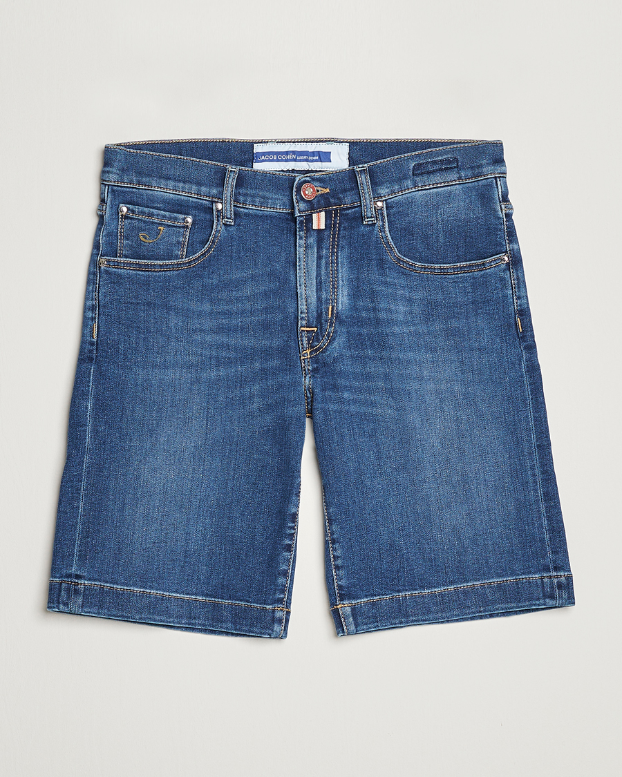 Herre | Shorts | Jacob Cohën | Nicolas Jeans Shorts Mid Blue
