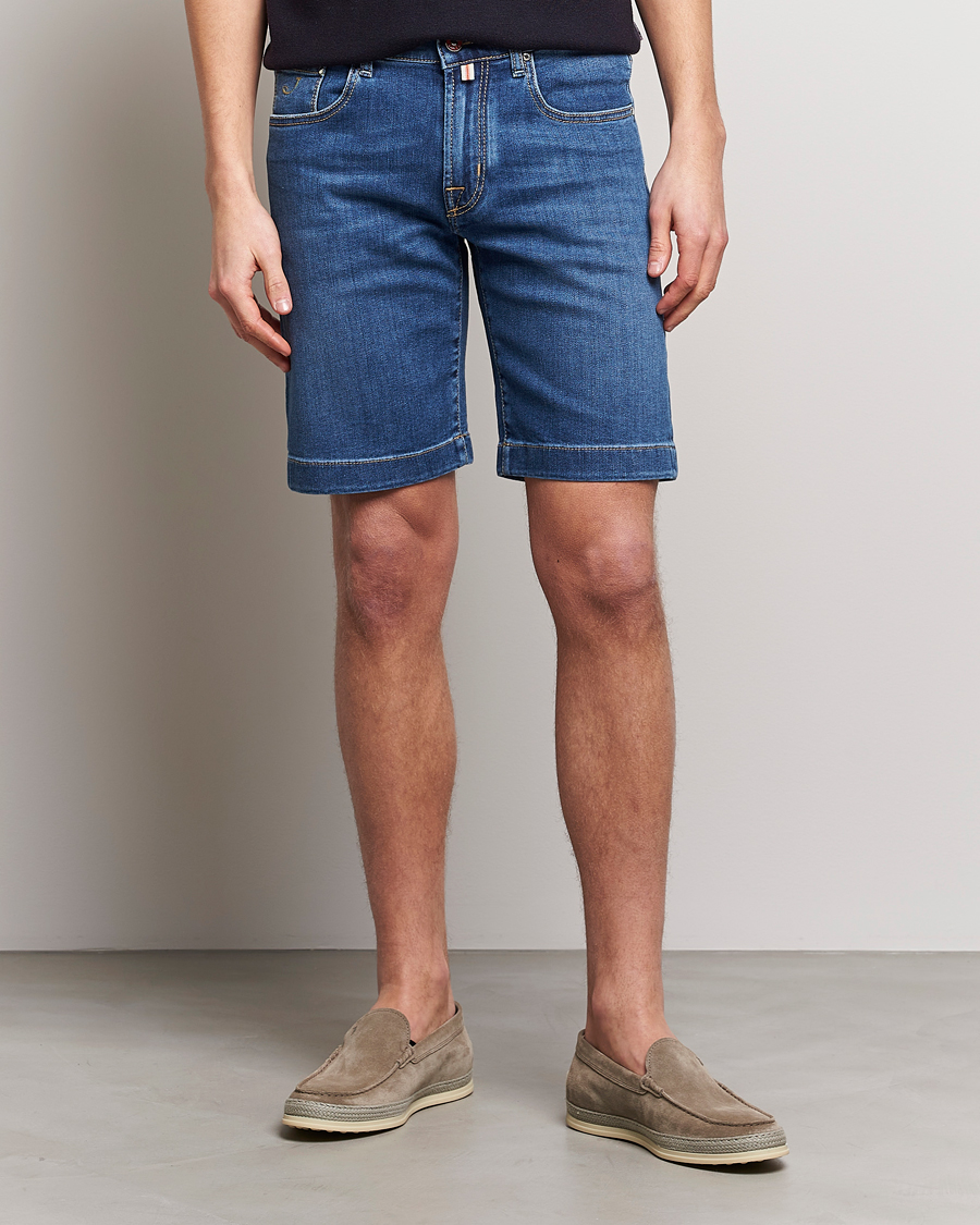 Herre | Shorts | Jacob Cohën | Nicolas Jeans Shorts Mid Blue