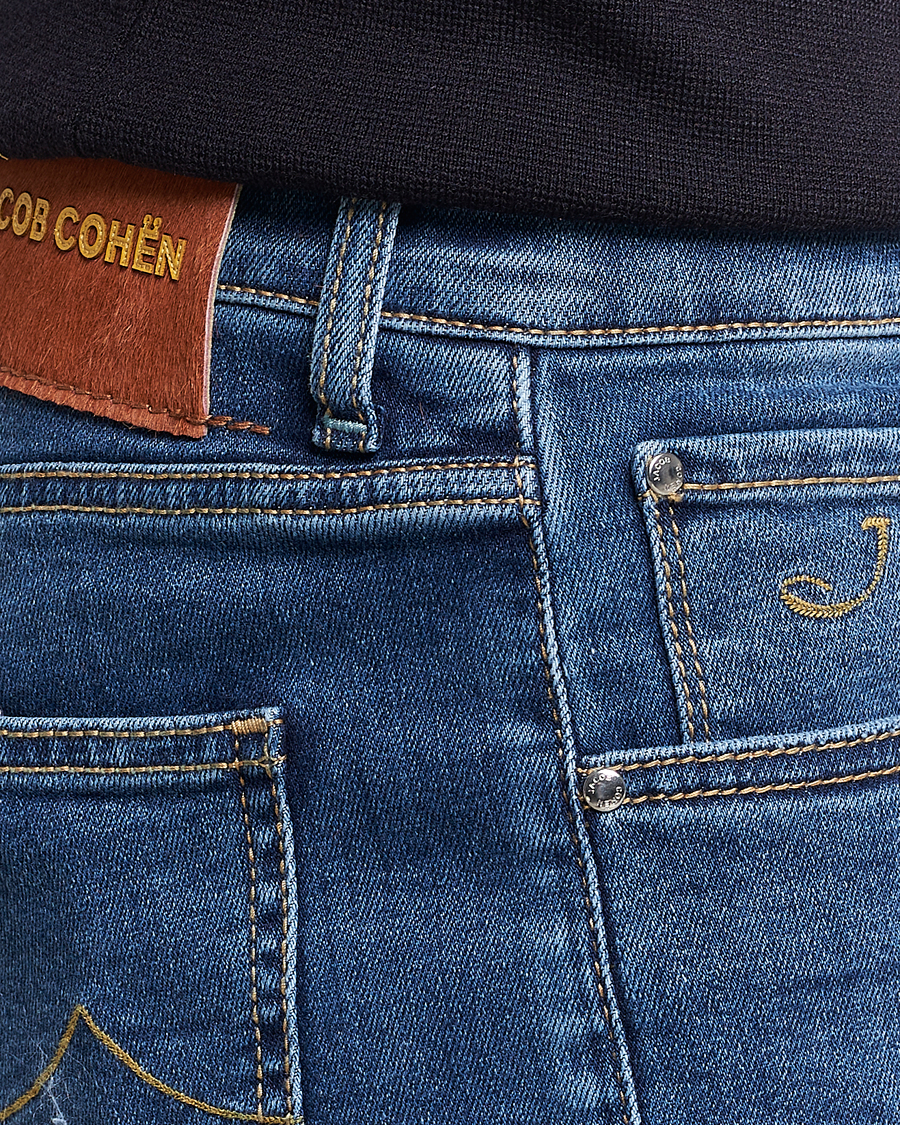Herre | Shorts | Jacob Cohën | Nicolas Jeans Shorts Mid Blue