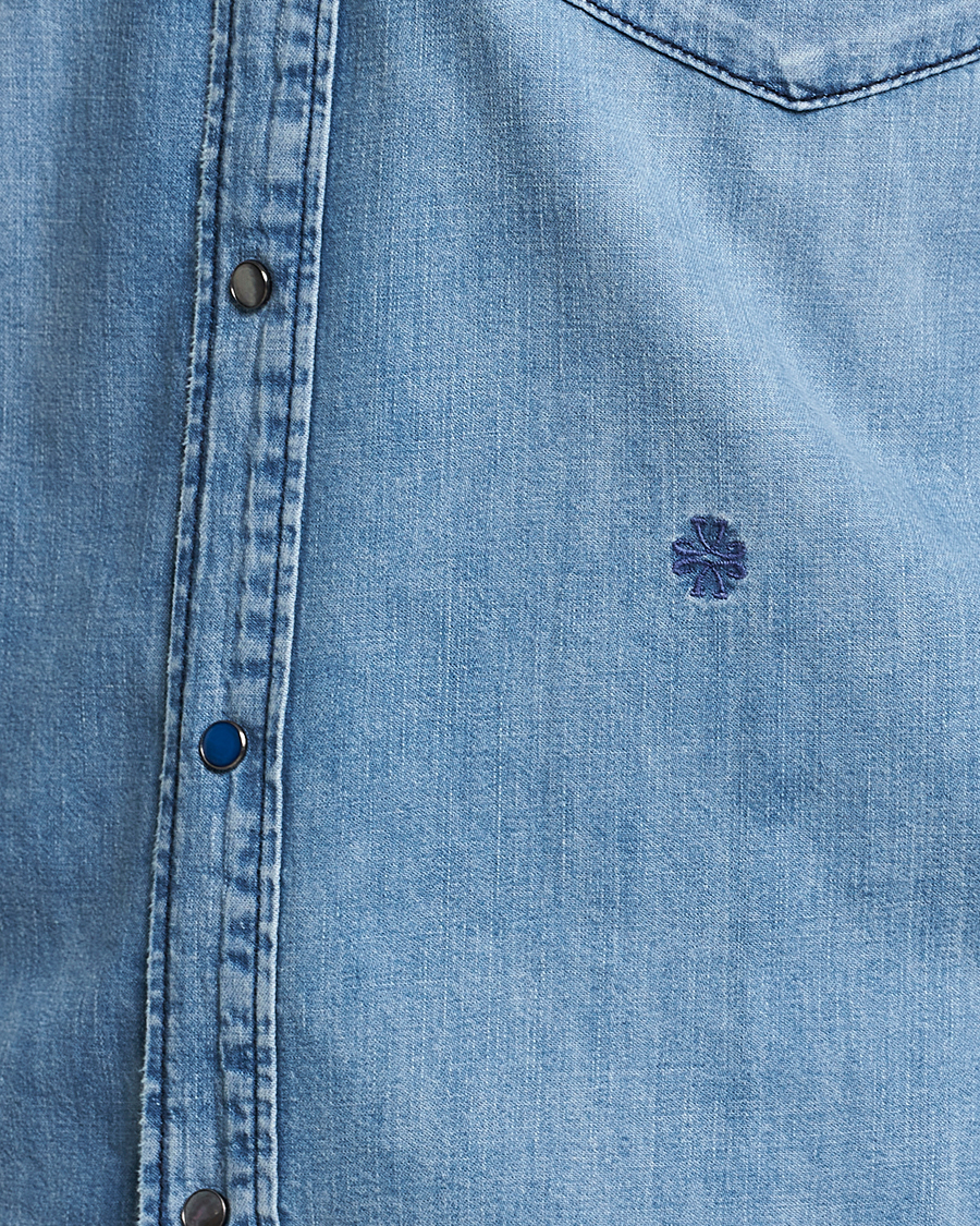 Herre | Skjorter | Jacob Cohën | Western Denim Shirt Light Blue