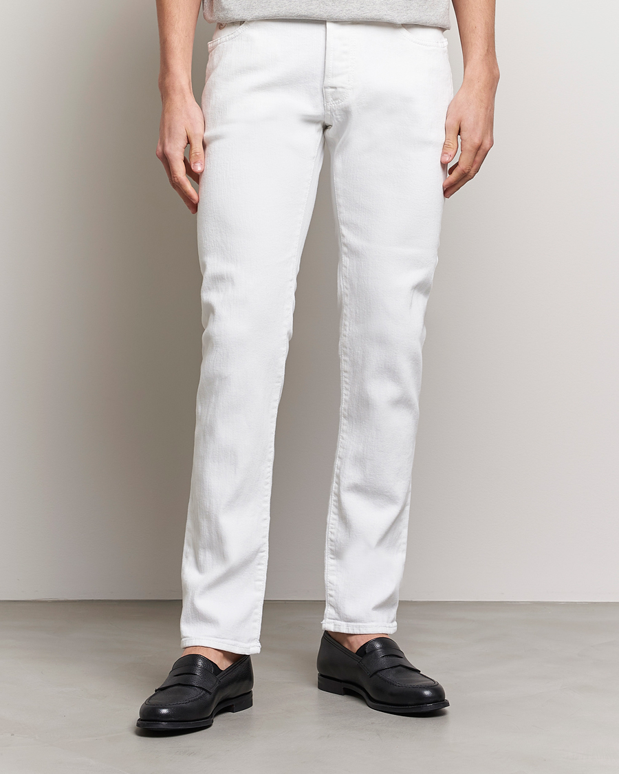Herre | Hvite jeans | Jacob Cohën | Nick Limited Edition Slim Fit Jeans White