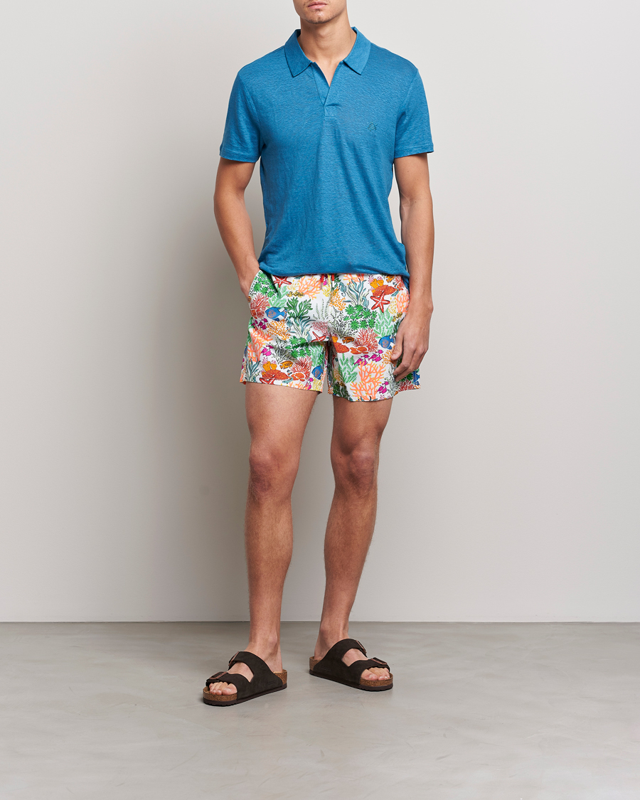 Herre | Badeshorts | Vilebrequin | Moorea Swimshorts Blanc