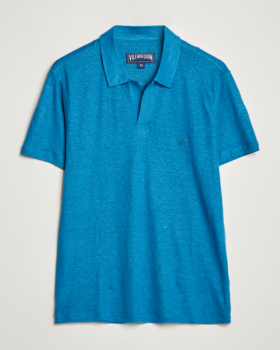 Herre | Pikéer | Vilebrequin | Jersey Linen Polo Calanque