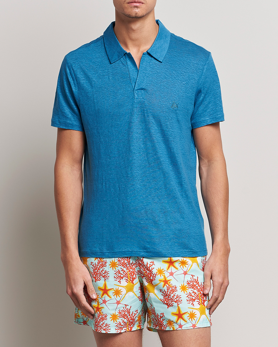 Herre |  | Vilebrequin | Jersey Linen Polo Calanque