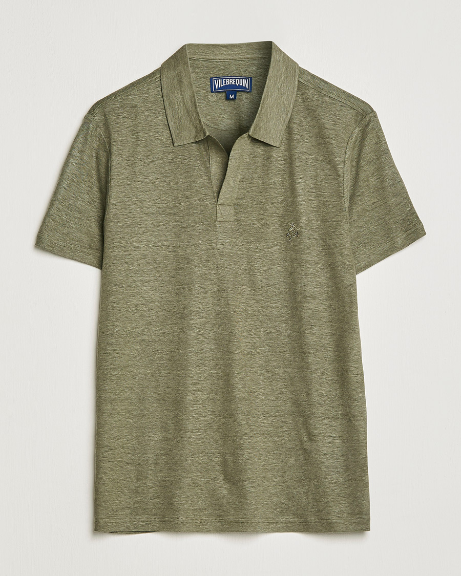 Herre | Pikéer | Vilebrequin | Jersey Linen Polo Olivier