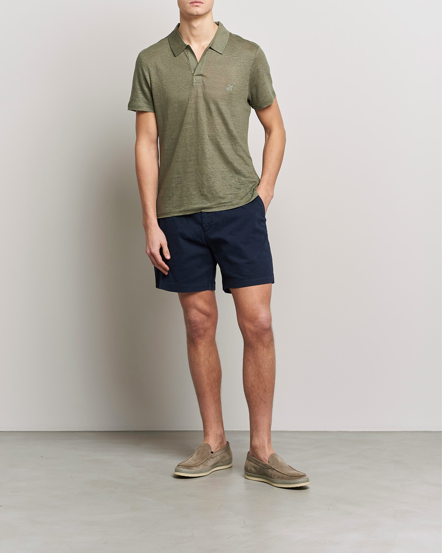 Herre | Pikéer | Vilebrequin | Jersey Linen Polo Olivier