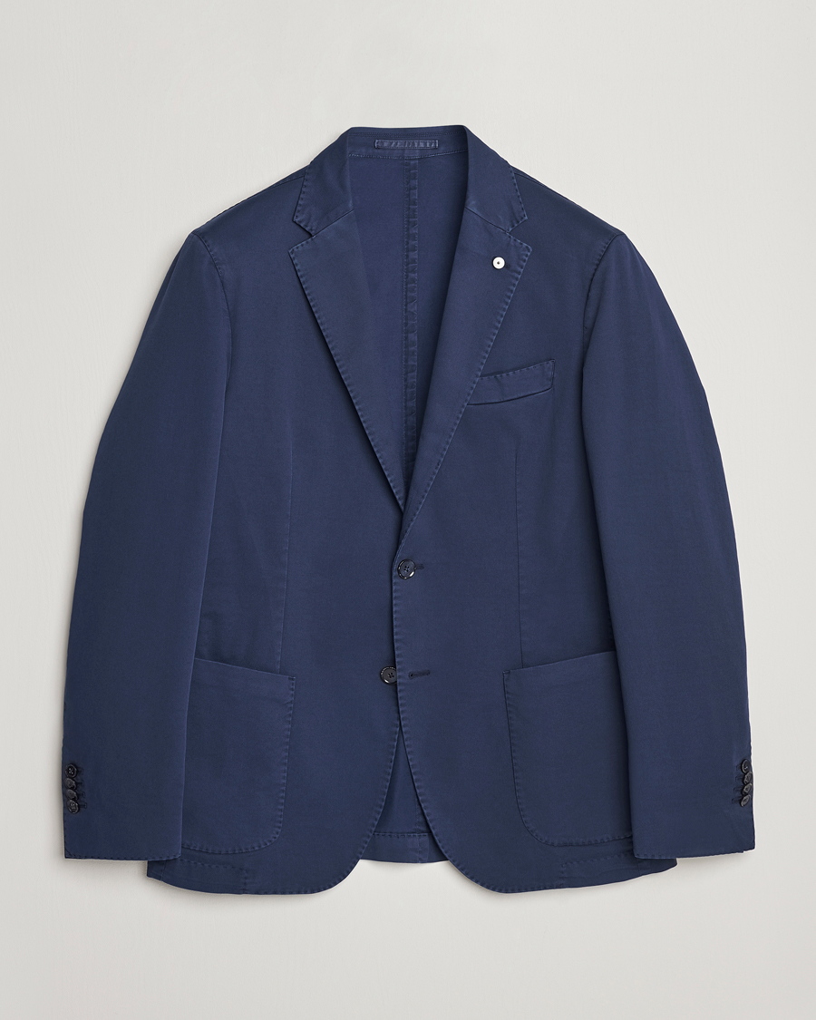 Herre | Dressjakker | L.B.M. 1911 | Jack Regular Fit Cotton Stretch Blazer Navy