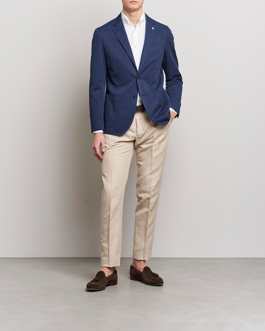 Herre | Dressjakker | L.B.M. 1911 | Jack Regular Fit Cotton Stretch Blazer Navy