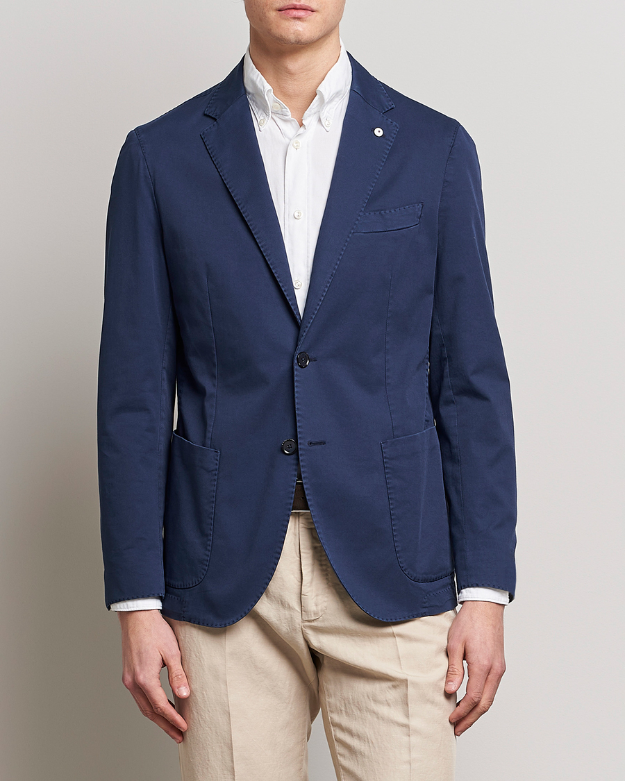 Herre | Dressjakker | L.B.M. 1911 | Jack Regular Fit Cotton Stretch Blazer Navy