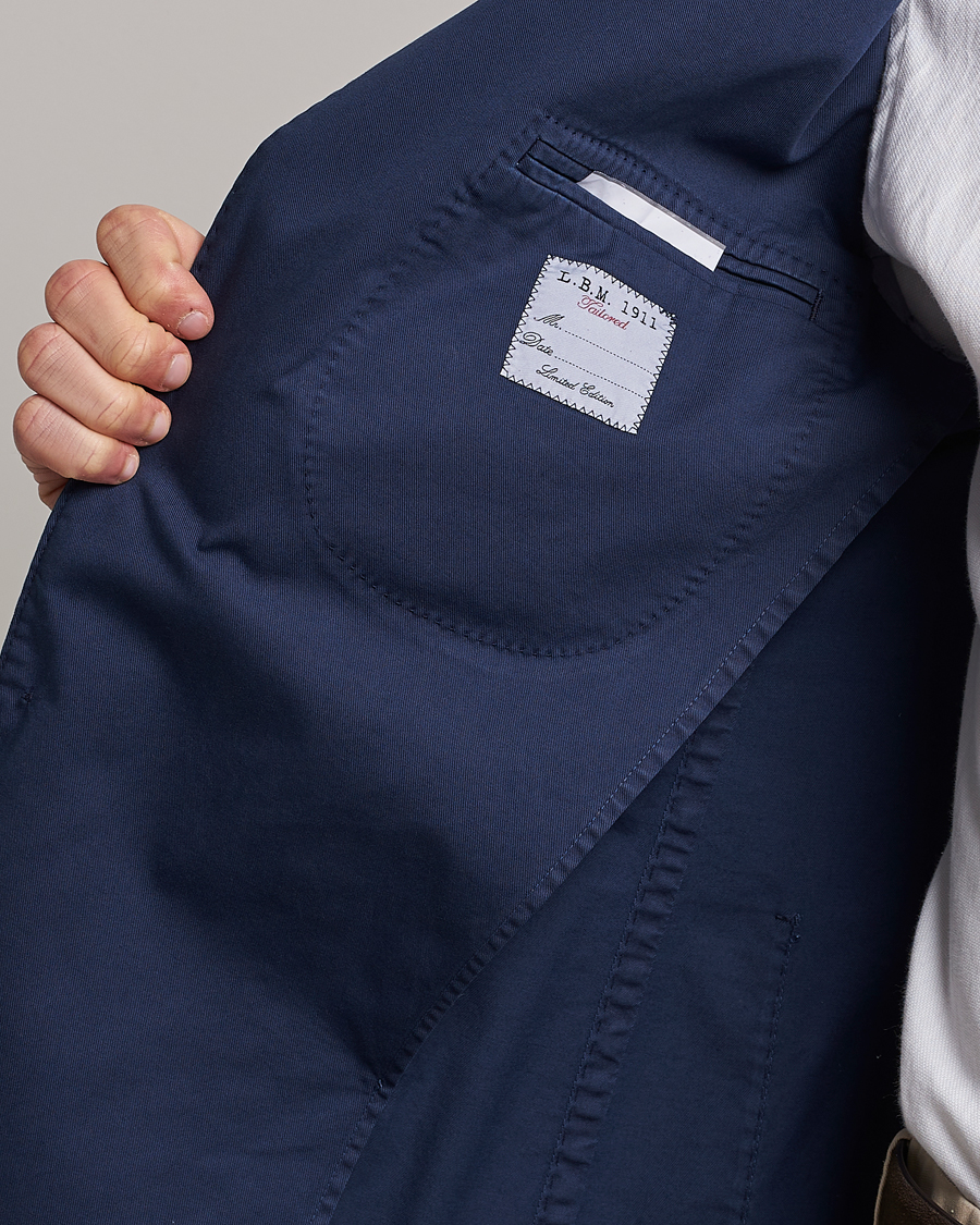 Herre | Dressjakker | L.B.M. 1911 | Jack Regular Fit Cotton Stretch Blazer Navy