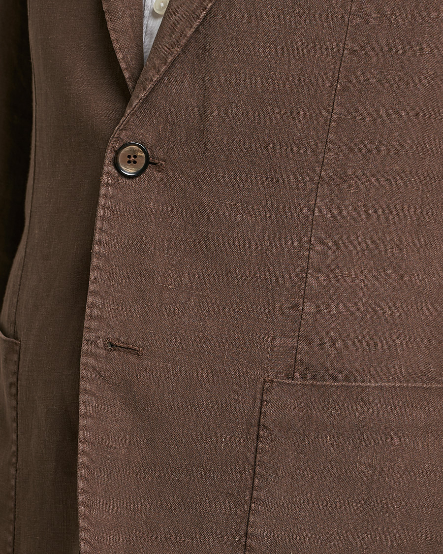 Herre | Dressjakker | L.B.M. 1911 | Jack Regular Fit Linen Blazer Brown