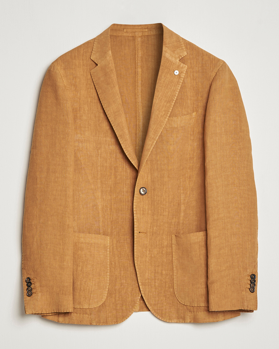 Herre | Dressjakker | L.B.M. 1911 | Jack Regular Fit Linen Blazer Camel