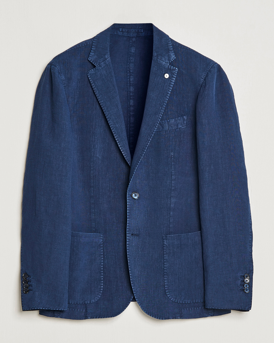 Herre | Dressjakker | L.B.M. 1911 | Jack Regular Fit Linen Blazer Navy