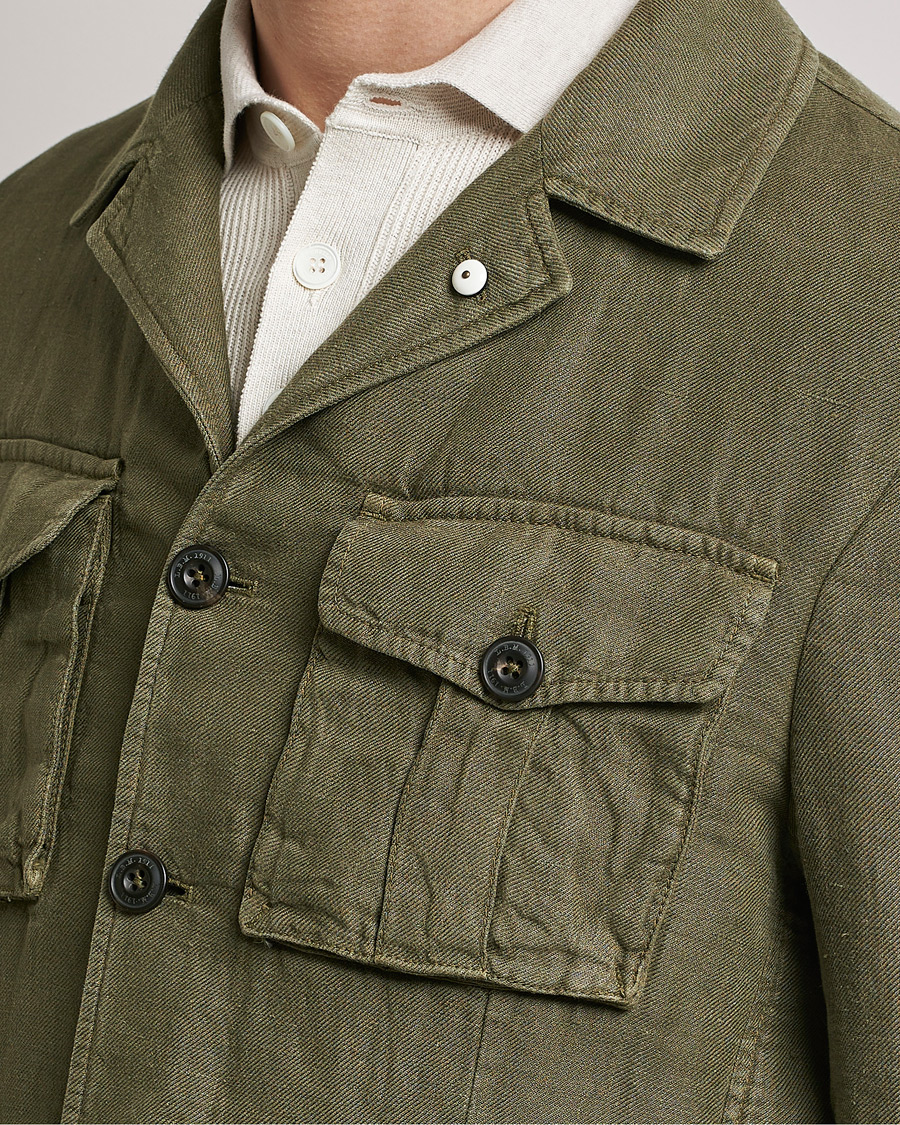 Herre | Dressjakker | L.B.M. 1911 | Linen Safari Jacket Olive