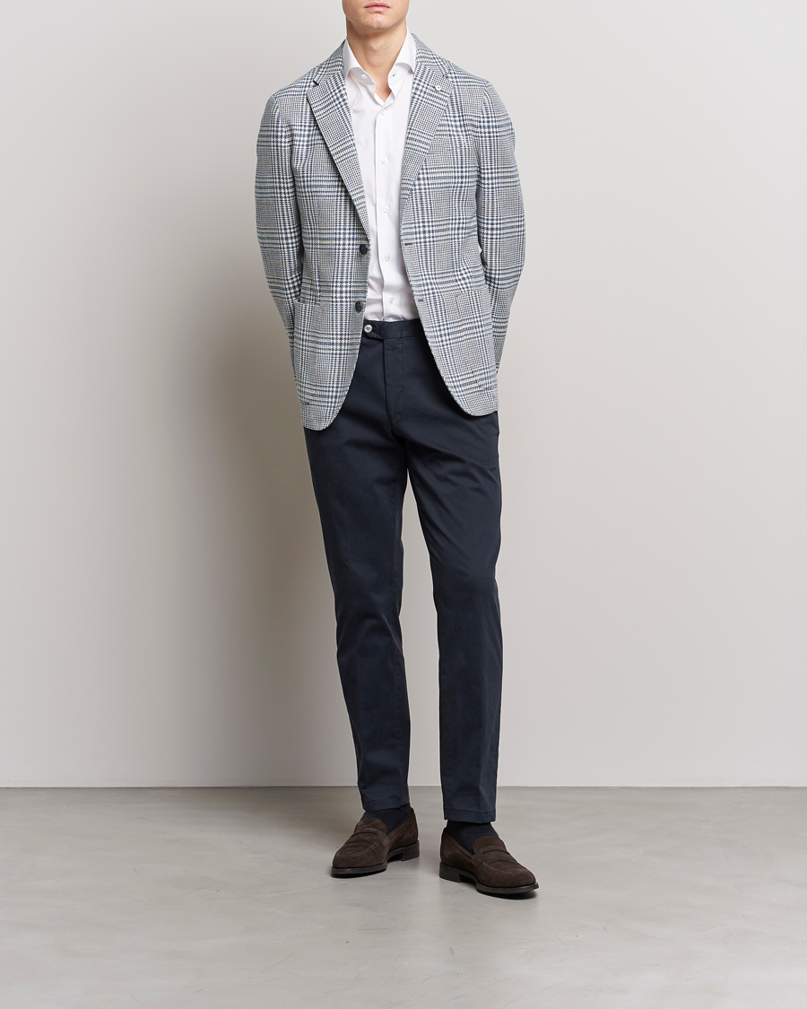 Herre | Dressjakker | L.B.M. 1911 | Jack Regular Fit Houndstooth Checked Blazer Blue