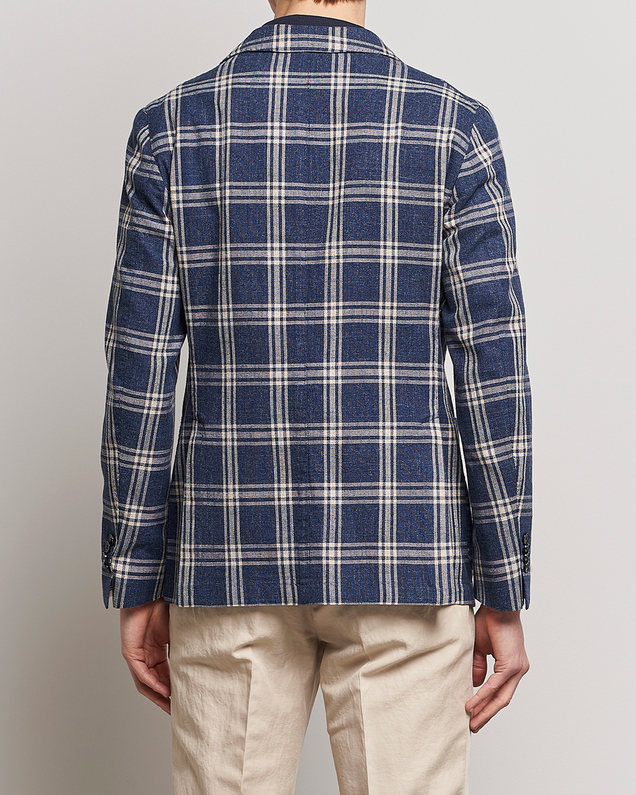 Herre | Dressjakker | L.B.M. 1911 | Jack Regular Fit Checked Cotton Blazer Blue