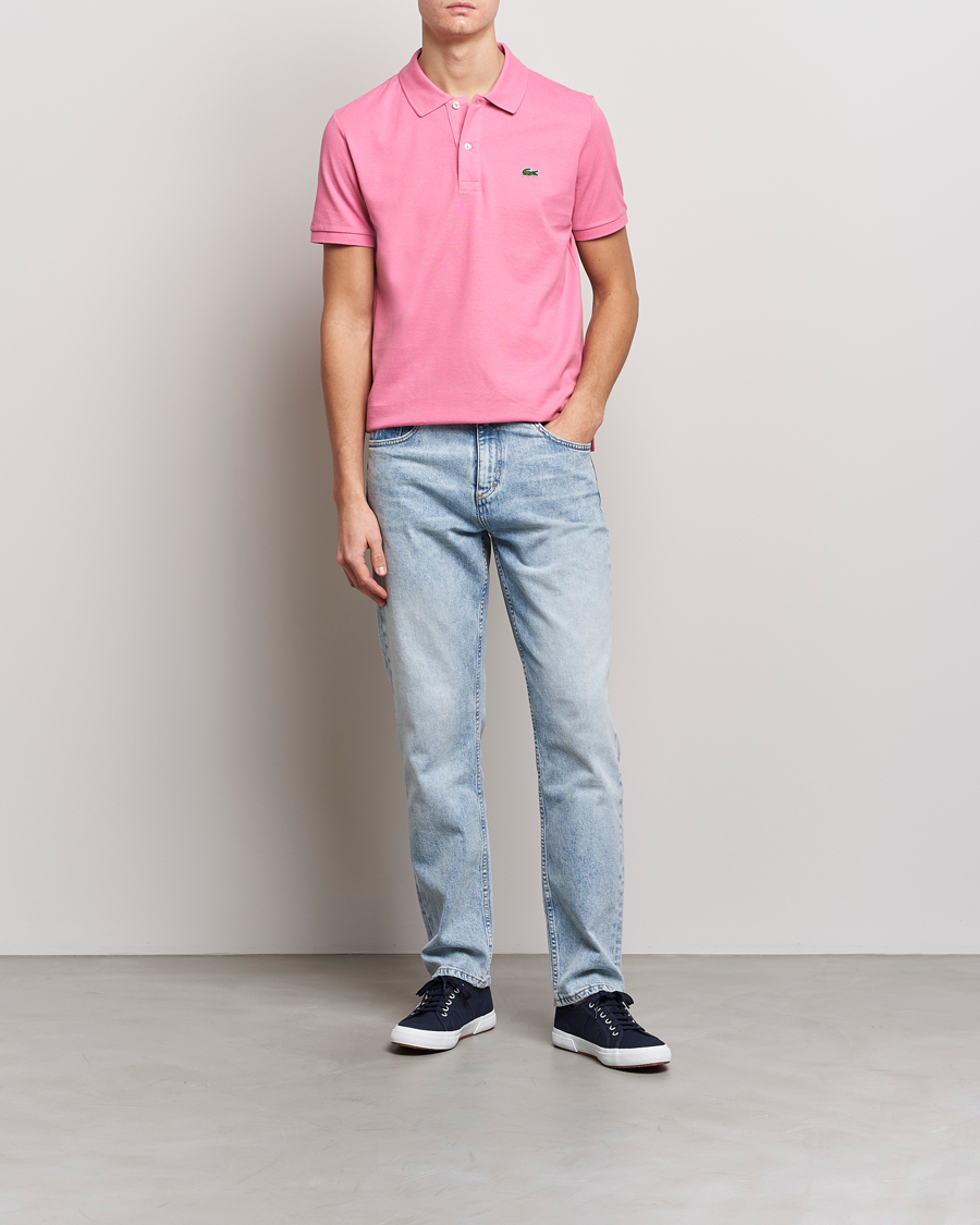Herre | Pikéer | Lacoste | Slim Fit Polo Piké Reseda Pink