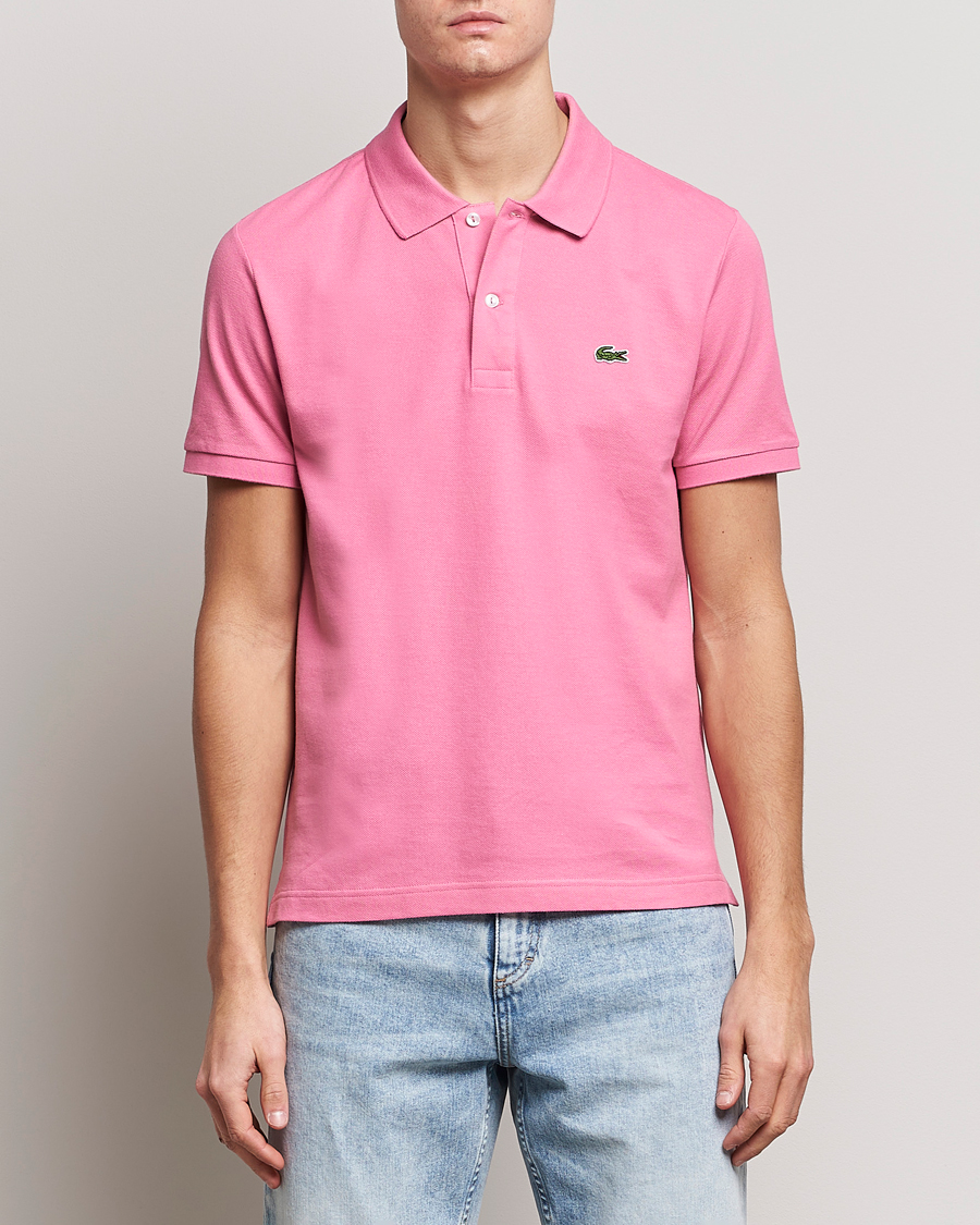 Herre |  | Lacoste | Slim Fit Polo Piké Reseda Pink