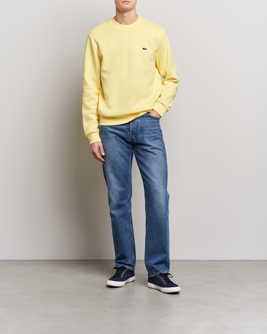 Herre | Gensere | Lacoste | Crew Neck Sweatshirt Yellow
