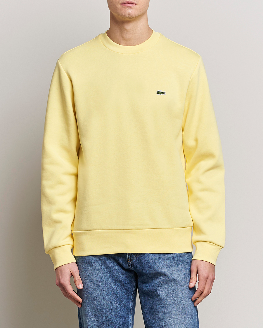 Herre | Lacoste | Lacoste | Crew Neck Sweatshirt Yellow