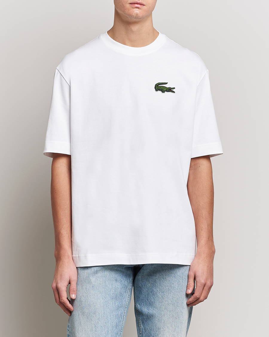 Herre | T-Shirts | Lacoste | Loose Fit T-Shirt White