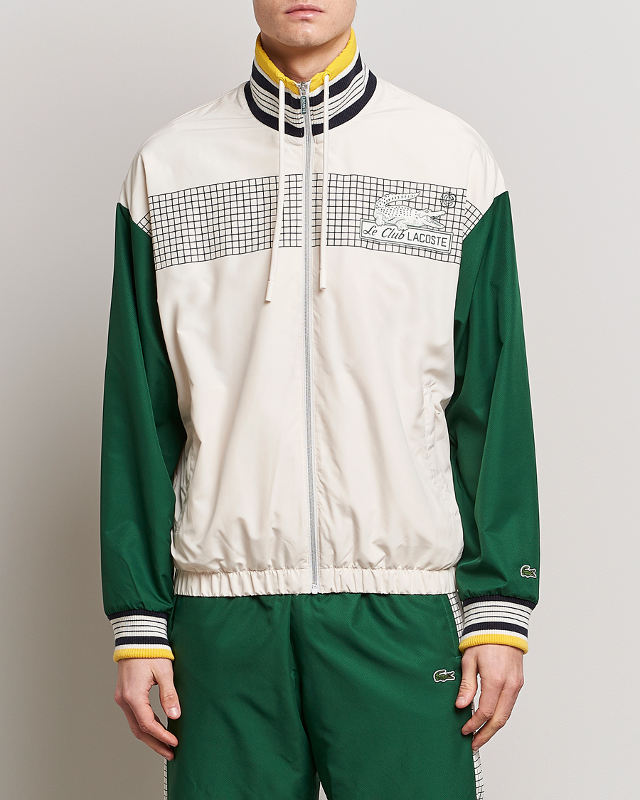 Herre | Jakker | Lacoste | Héritage net Print Water Repellent Jacket Lapland