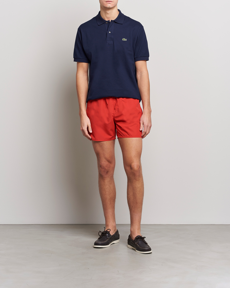 Herre | Badeshorts | Lacoste | Bathingtrunks Red