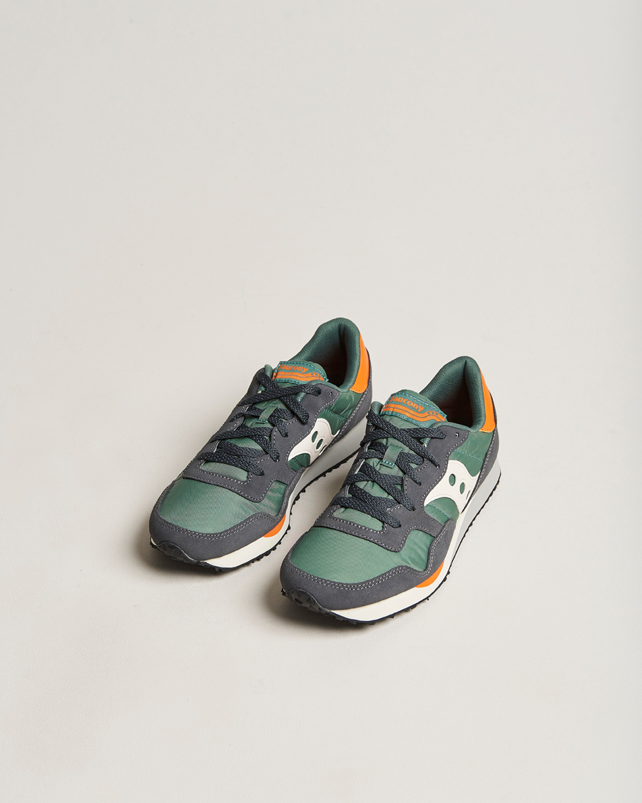 Herre |  | Saucony | DXN Trainer Sneaker Green/White/Orange