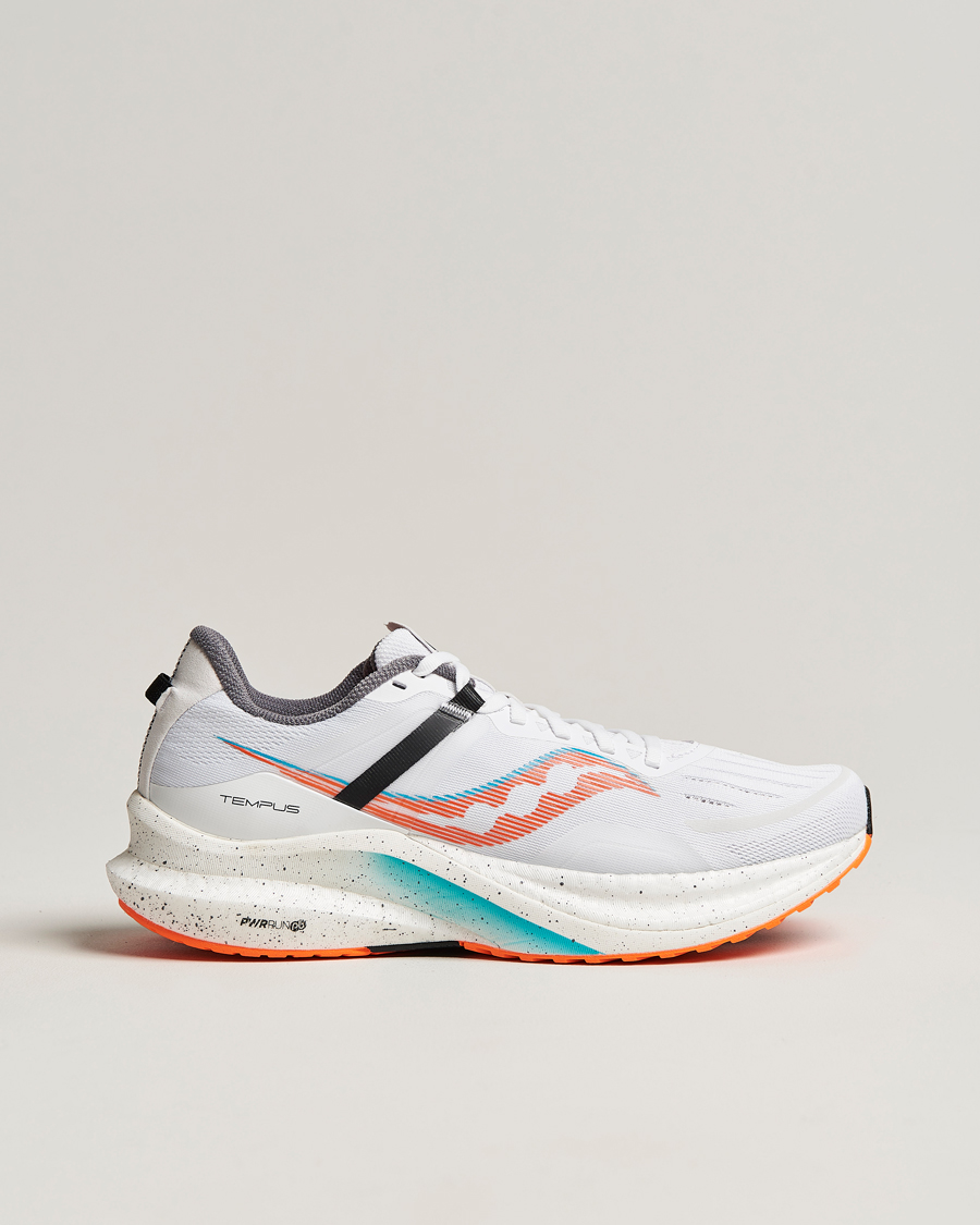 Herre | Saucony Tempus Running Sneaker White/Vizi Orange | Saucony | Tempus Running Sneaker White/Vizi Orange