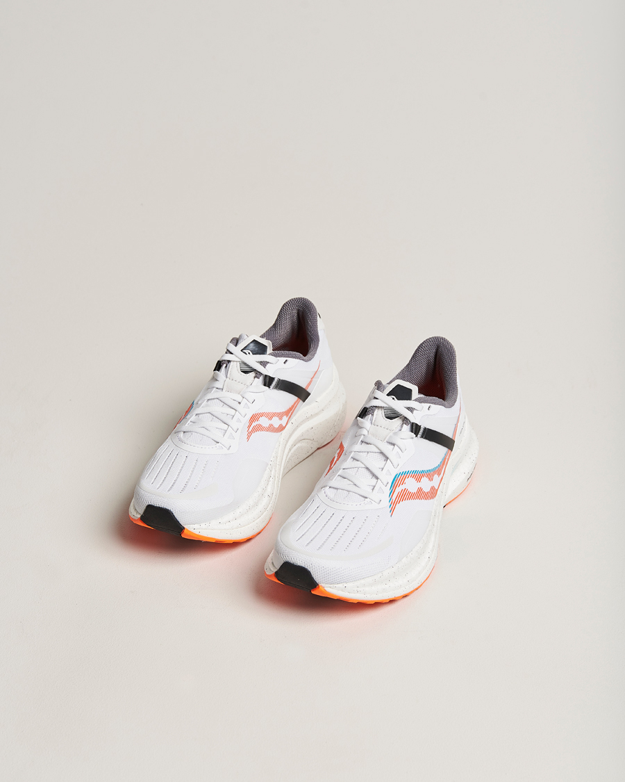 Herre | Løpesko | Saucony | Tempus Running Sneaker White/Vizi Orange