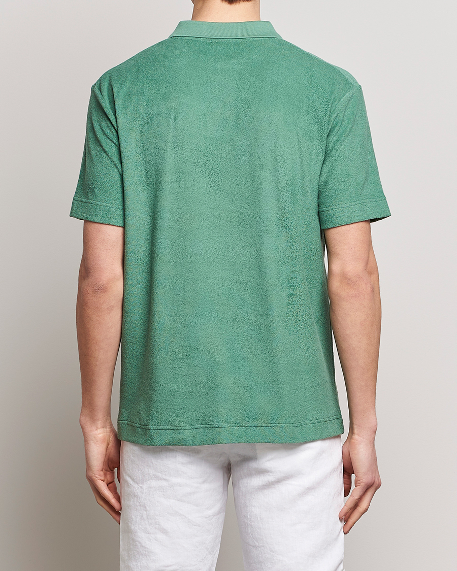 Herre | Pikéer | Sunspel | Towelling Polo Shirt Thyme Green