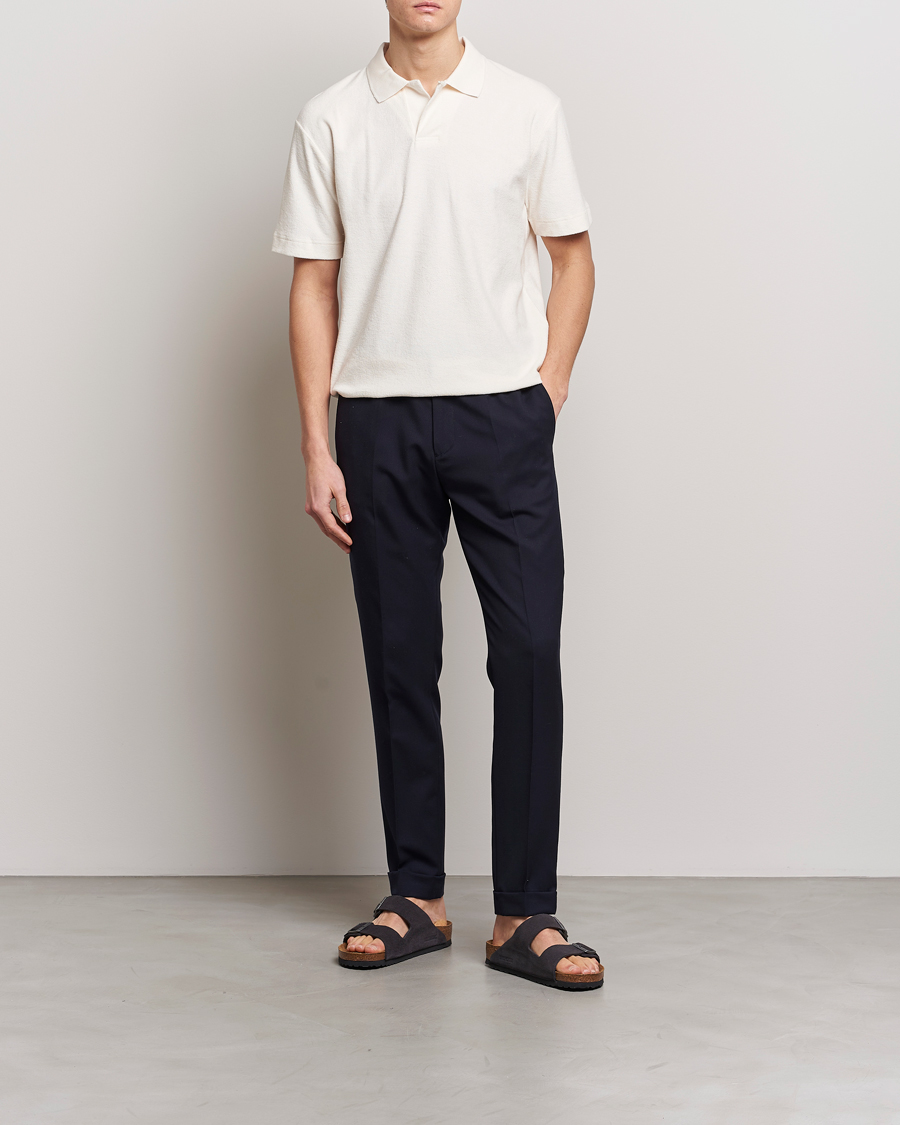 Herre | Pikéer | Sunspel | Towelling Polo Shirt Archive White
