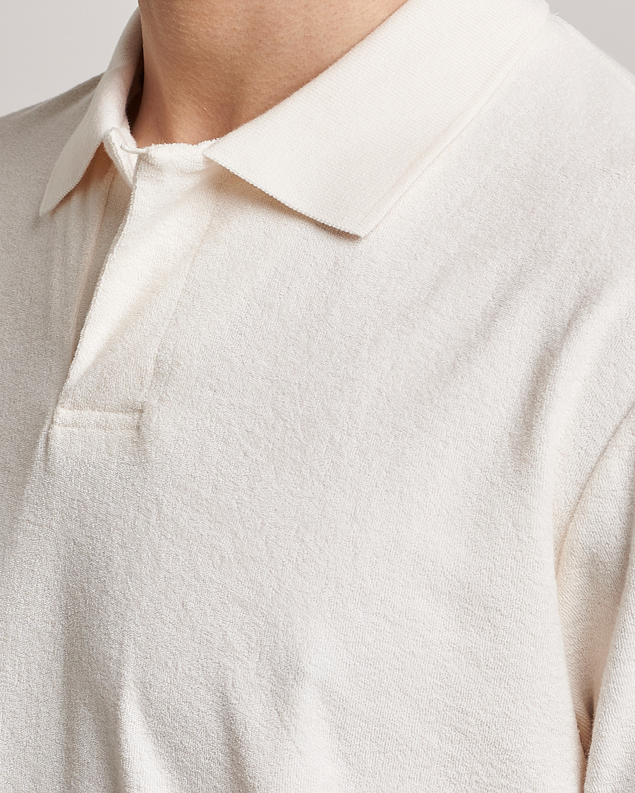 Herre | Pikéer | Sunspel | Towelling Polo Shirt Archive White